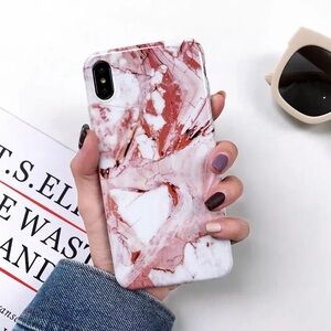 NEW ♥️💋Pink Marble Look IPhone Case